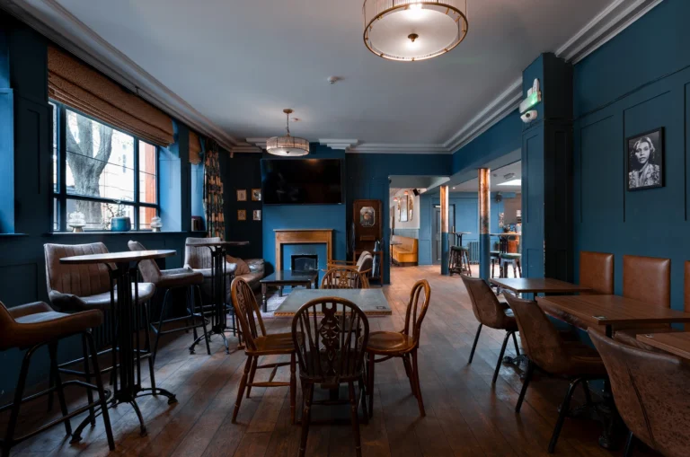 Bar area towards fireplace