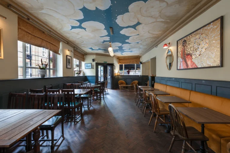 Restaurant from fireplace